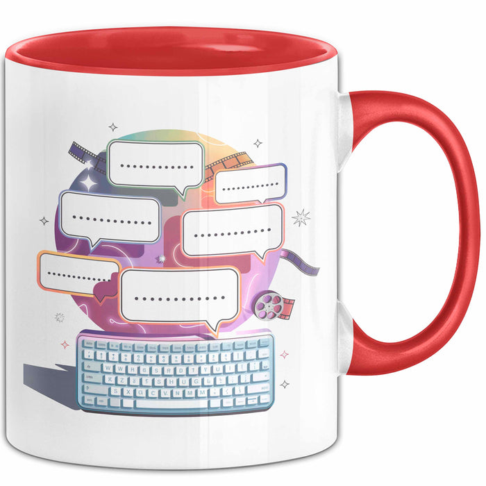 Drehbuchautor Tasse Geschenk Lustige Geschenkidee Spruch Für Geschichten Kreative Rot Trendation