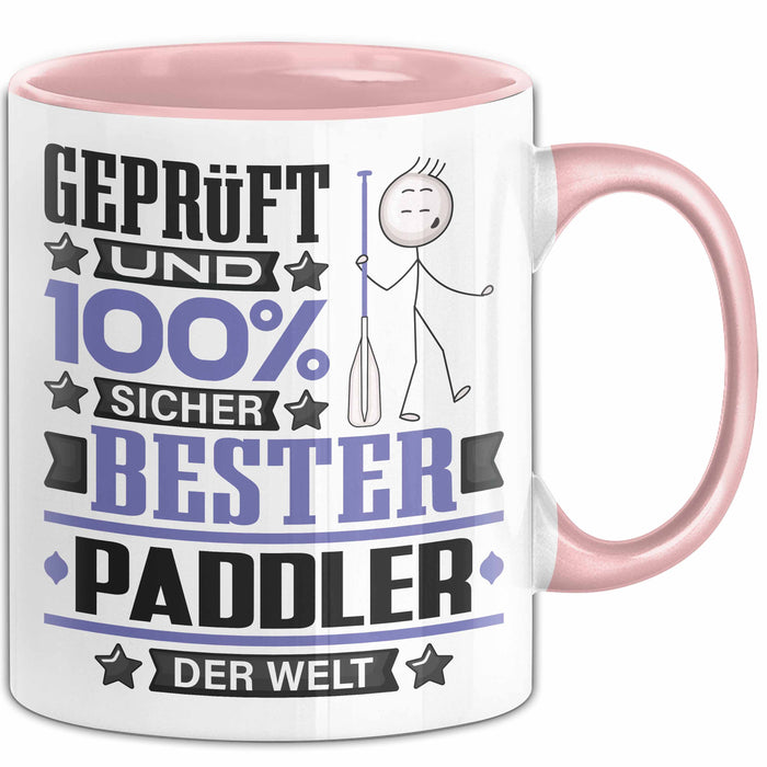 Paddler Geschenk Lustiger Spruch für Paddler Geschenkidee Bester Paddler Der Welt Rosa Trendation
