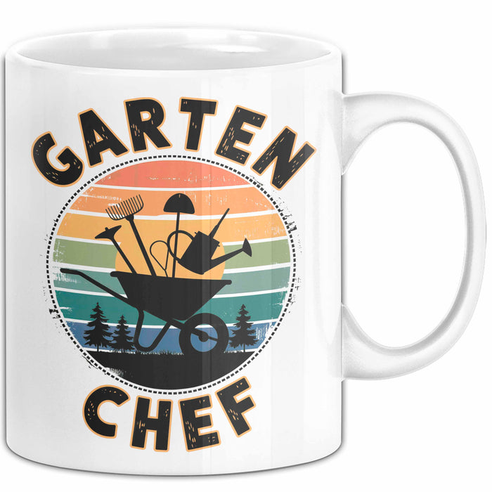 Garten Pflanzen Gärtner Tasse Geschenk Lustige Geschenkidee Spruch Garten Chef Weiß Trendation