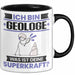 Geologe Tasse Geschenk für Geologe Geburtstag Lustiger Spruch Kaffee-Becher Was Ist Deine Superkraft Schwarz Trendation