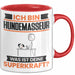Hundemasseur Tasse Geschenk für Hundemasseur Geburtstag Lustiger Spruch Kaffee-Becher Was Ist Deine Superkraft Rot Trendation