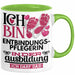 Entbindungspflegerin Ausbildung Start Geschenk Tasse Ich Bin Entbindungspflegerin In Der Ausbildung Ich Darf Das Kaffee-Becher Geschenkidee Grün Trendation