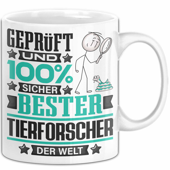 Tierforscher Geschenk Lustiger Spruch für Tierforscher Geschenkidee Bester Tierforscher Der Welt Weiß Trendation