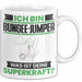 Bungee-Jumper Tasse Geschenk für Bungee-Jumper Geburtstag Lustiger Spruch Kaffee-Becher Was Ist Deine Superkraft Weiß Trendation
