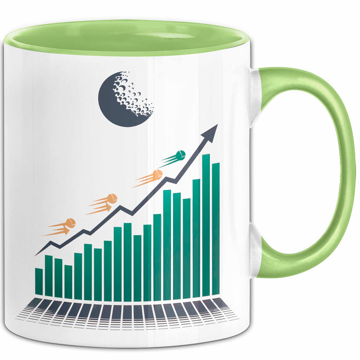 Investor Tasse Geschenkidee für Finanz und Wachstumsfans Grün Trendation
