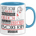 Boxerin Geschenk Becher Tasse Gott Schuf Alle Menschen Gleich Nur Die Besten Durfeten Boxerin Werden Geschenkidee Lustig Blau Trendation