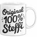 Steffi Tasse Geschenk Original 100% Steffi Geschenkidee Geburtstag Weiß Trendation