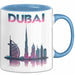 Dubai VAE Tasse Geschenk Lustige Geschenkidee Spruch Blau Trendation