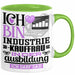 Industriekauffrau Ausbildung Start Geschenk Tasse Ich Bin Industriekauffrau In Der Ausbildung Ich Darf Das Kaffee-Becher Geschenkidee Grün Trendation