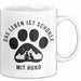 Hund Tierliebhaber Tasse Geschenk Lustige Geschenkidee Spruch Das Leben Ist Schöner Mit Hund Weiß Trendation