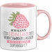 Erdbeeren-Liebhaber Tasse Geschenk Ich Kann Erdbeeren Verschwinden Lassen Was Ist Deine Superkraft Becher Geschenkidee Erdbeeren Kaffee-Becher Rosa Trendation