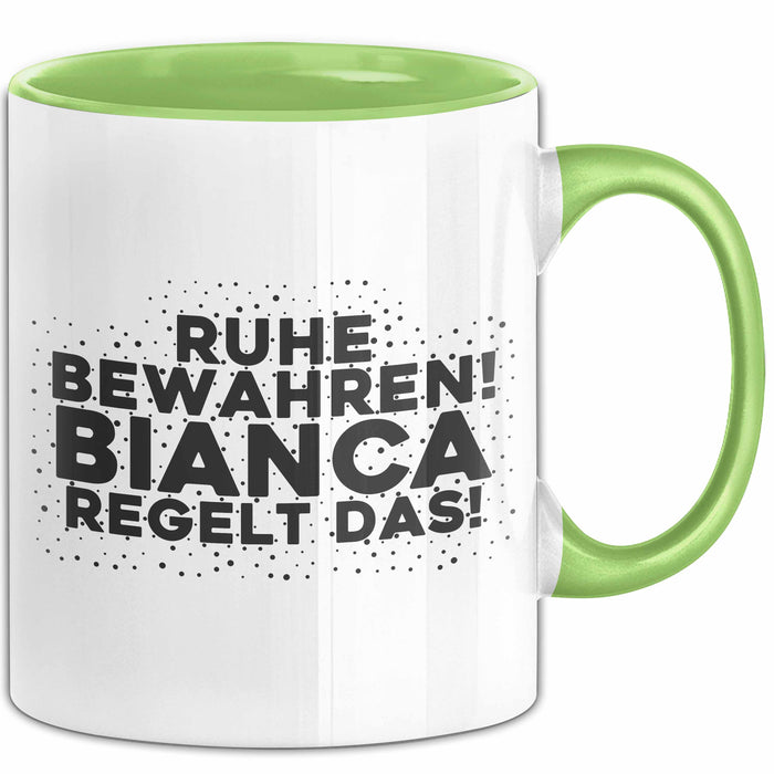 Bianca Tasse Ruhe Bewahren! Bianca Regelt Das! Geschenk
