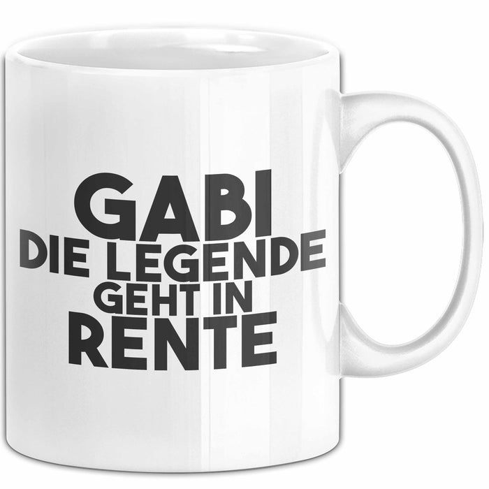 Gabi Tasse Gabi – Die Legende Geht In Rente Geschenk