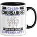 Chorsänger Tasse Geschenk für Chorsänger Geburtstag Lustiger Spruch Kaffee-Becher Was Ist Deine Superkraft Schwarz Trendation