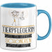 Tierpflegerin Weil Es Keinen Schöneren Beruf Gibt Tasse Geschenk für Eine Tierpflegerin Lustig Blau Trendation