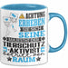 Tierschutzaktivist Geschenk Tasse Lustiger Spruch Erheben Sie Sich Der Tierschutzaktivist Betritt den Raum Blau Trendation