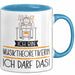 Geschenk für Musiktheoretikerin Tasse Lustige Geschenkidee Geburtstag Ich Bin Musiktheoretikerin Ich Darf Das Blau Trendation