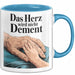 Krankenschwester Pflege Betreuung Tasse Geschenk Lustige Geschenkidee Spruch Das Herz Wird Nicht Dement Blau Trendation