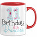 11 Birthday Princess Tasse Mädchen Geschenk 11. Geburtstag Krone Rot Trendation