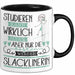 Slacklinerin Tasse Lustiges Geschenk Studieren Kann Wirklich Jeder Nur Die Besten Werden Slacklinerin Schwarz Trendation