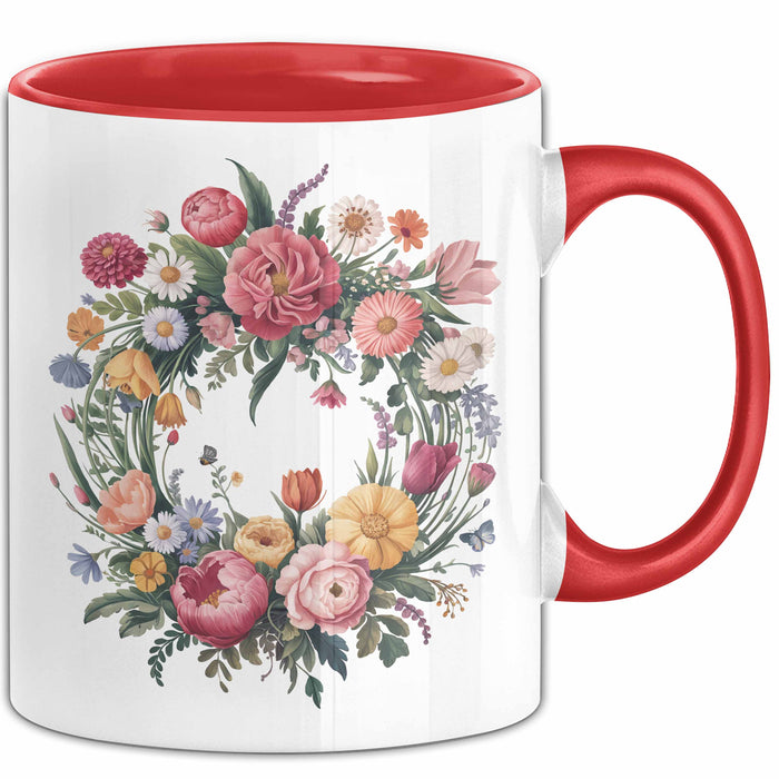 Florist Tasse Geschenkidee für Blumenliebhaber Spruch Rot Trendation