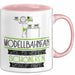 Modellbahnfan Weil Es Keinen Schöneren Beruf Gibt Tasse Geschenk für Eine Modellbahnfan Lustig Rosa Trendation