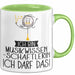Geschenk für Musikwissenschaftlerin Tasse Lustige Geschenkidee Geburtstag Ich Bin Musikwissenschaftlerin Ich Darf Das Grün Trendation