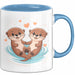 Otter Fan Tasse Geschenk Lustige Geschenkidee Spruch Für Niedliche Tier Liebhaber Blau Trendation