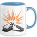 Bushcraft Fan Tasse Geschenkidee Naturfertigkeiten Liebhaber Blau Trendation