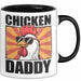 Huhn Tier Bauer Tasse Becher Geschenk Lustige Geschenkidee Spruch Hühnerpapa Schwarz Trendation