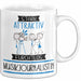 Musikjournalistin Tasse Geschenk Becher Stark Attraktiv Furchtlos Musikjournalistin Lustige Geschenkidee Weiß Trendation