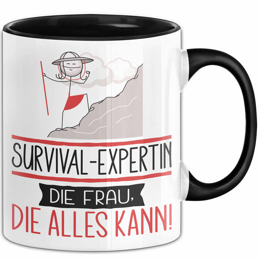 Survival-Expertin Geschenk Tasse Becher Die Frau Die Allen Kann Geschenkidee für eine Survival-Expertin Lustig Trendation