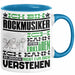 Rockmusiker Geschenk Tasse Geschenkidee für Rockmusiker Geburtstag Lustig Ich Bin Rockmusiker Ich Kann Es Dir Erklären Aber Nicht Für Dich Verstehen Blau Trendation