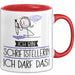 Geschenk für Schriftstellerin Tasse Lustige Geschenkidee Geburtstag Ich Bin Schriftstellerin Ich Darf Das Rot Trendation