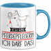 Geschenk für Pferdepflegerin Tasse Lustige Geschenkidee Geburtstag Ich Bin Pferdepflegerin Ich Darf Das Blau Trendation