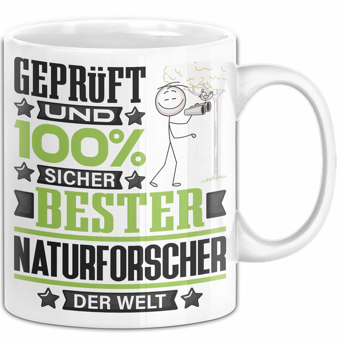 Naturforscher Geschenk Lustiger Spruch für Naturforscher Geschenkidee Bester Naturforscher Der Welt Weiß Trendation