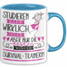 Survival-Trainerin Tasse Lustiges Geschenk Studieren Kann Wirklich Jeder Nur Die Besten Werden Survival-Trainerin Blau Trendation