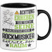 Rockmusiker Geschenk Tasse Lustiger Spruch Erheben Sie Sich Der Rockmusiker Betritt den Raum Schwarz Trendation