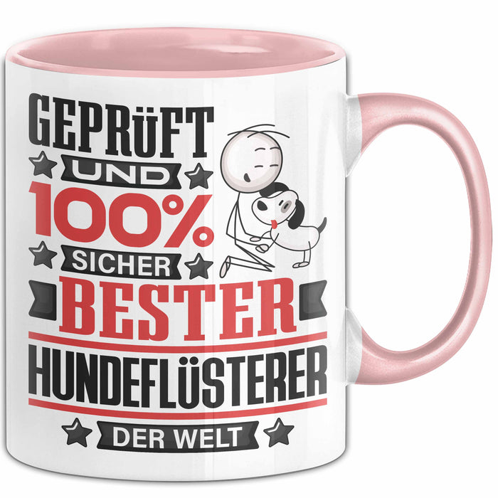 Hundeflüsterer Geschenk Lustiger Spruch für Hundeflüsterer Geschenkidee Bester Hundeflüsterer Der Welt Rosa Trendation