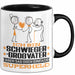 Schwiegergroßvater Geschenk Tasse Ich Bin Schwiegergroßvater Aber Sag Doch Einfach Superheld Lustige Geschenkdiee für Schwiegergroßvater Kaffee-Becher Schwarz Trendation