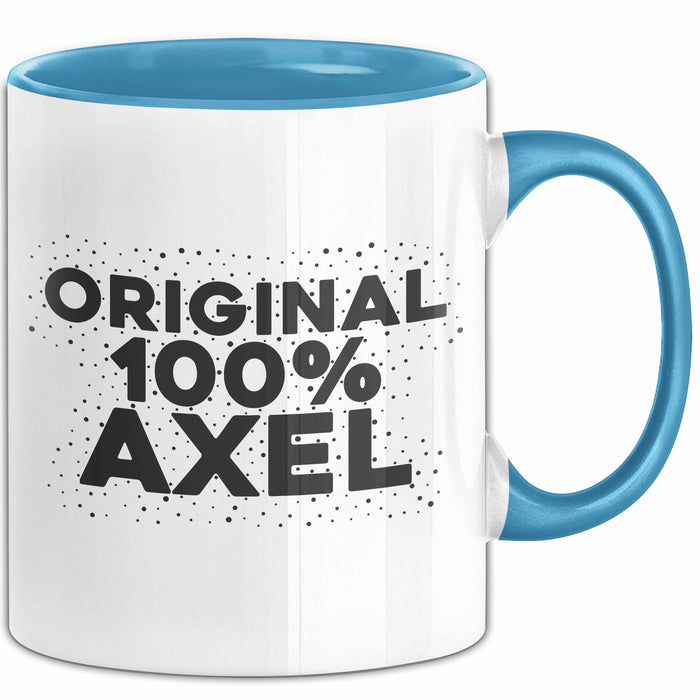 Axel Tasse Original 100% Axel Geschenk Blau Trendation