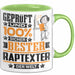 Raptexter Geschenk Lustiger Spruch für Raptexter Geschenkidee Bester Raptexter Der Welt Grün Trendation