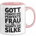 Silke Tasse Geschenk Gott Formte Die Perfekte Frau Silke Geschenkidee Rosa Trendation