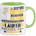 Läufer Geschenk Tasse Lustiger Spruch Erheben Sie Sich Der Läufer Betritt den Raum Grün Trendation