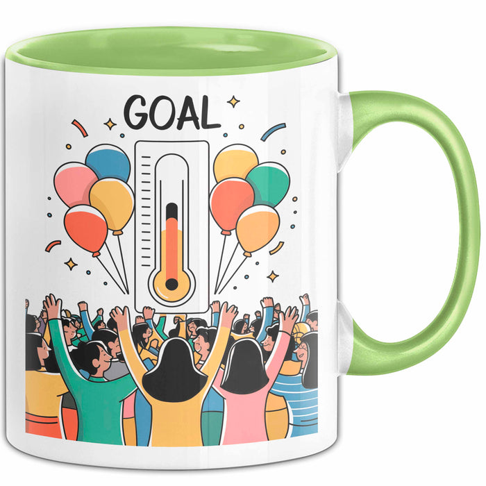 Fundraiser Tasse Geschenk Lustige Geschenkidee Spruch Für Spenden Champions Grün Trendation