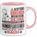 Hundeflüsterer Geschenk Tasse Lustiger Spruch Erheben Sie Sich Der Hundeflüsterer Betritt den Raum Rosa Trendation