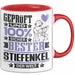 Stiefenkel Geschenk Lustiger Spruch für Stiefenkel Geschenkidee Bester Stiefenkel Der Welt Rot Trendation