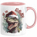 Weihnachten Tasse Dinosaurier Geschenkidee Ho Ho Rawr Jungs Jungen Geschenkidee Kaffeebecher Rosa Trendation