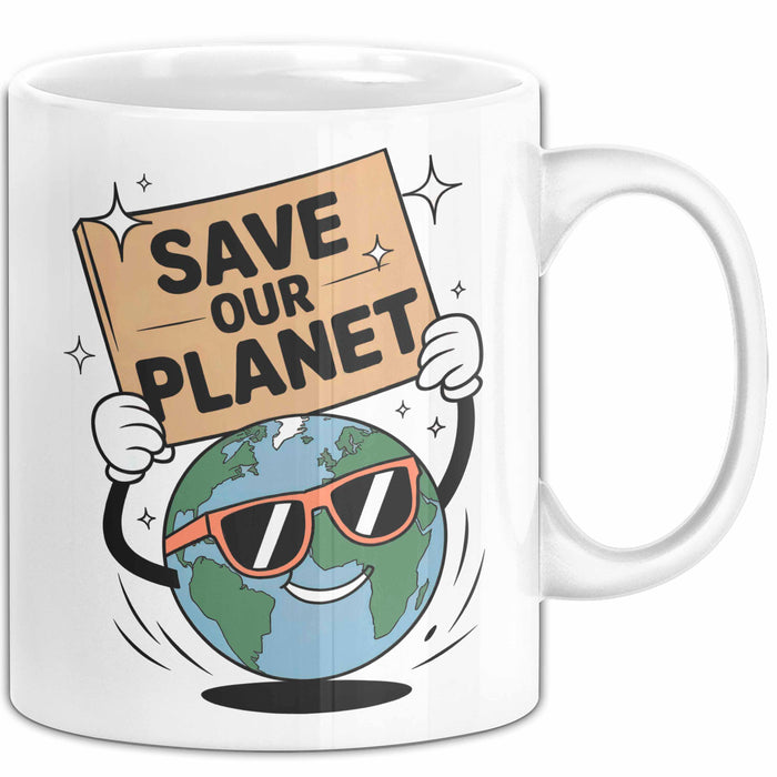 Klima Aktivist Tasse Geschenk Lustige Geschenkidee Spruch Für Planeten Verteidiger Weiß Trendation
