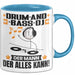 Drum-and-Bass-DJ Tasse Geschenk für Drum-and-Bass-DJ Der Mann Der Alles Kann Geschenkidee zum Geburtstag Blau Trendation